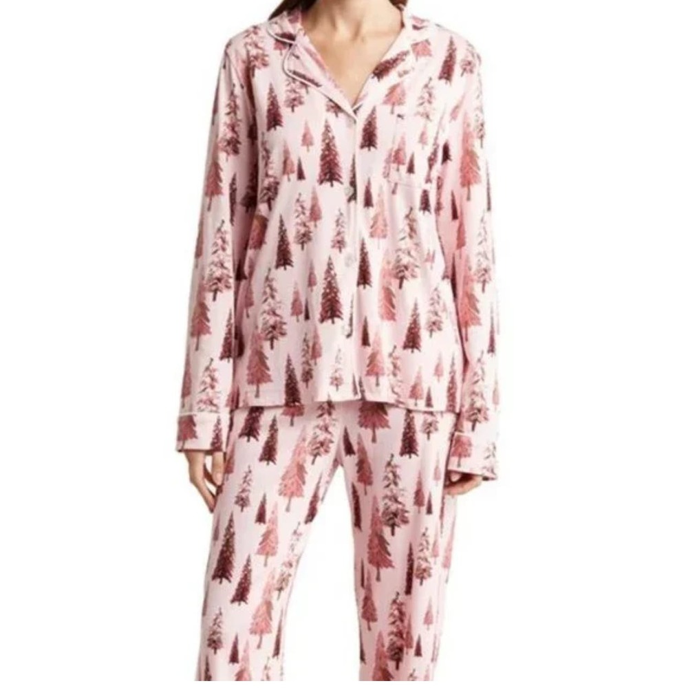 PJ Salvage Blush Trees Jersey Pajama Top NWT (size XL)